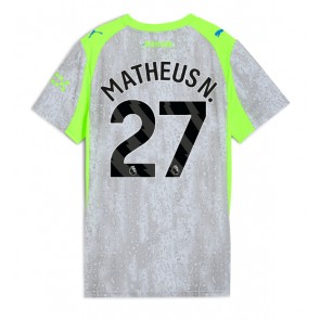 Manchester City Matheus Nunes #27 Dámské Alternativní Dres 2025-26 Krátký Rukáv